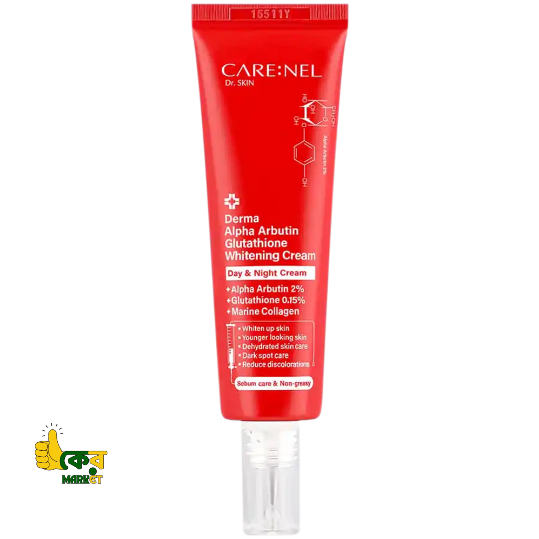 CARE:NEL- Derma Alpha Arbutin Glutathione Whitening Cream(45ML)