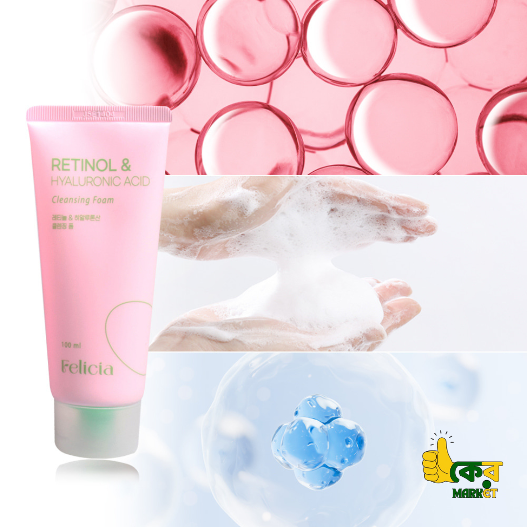 Retinol & Hyaluronic Acid Cleansing Foam - Image 3