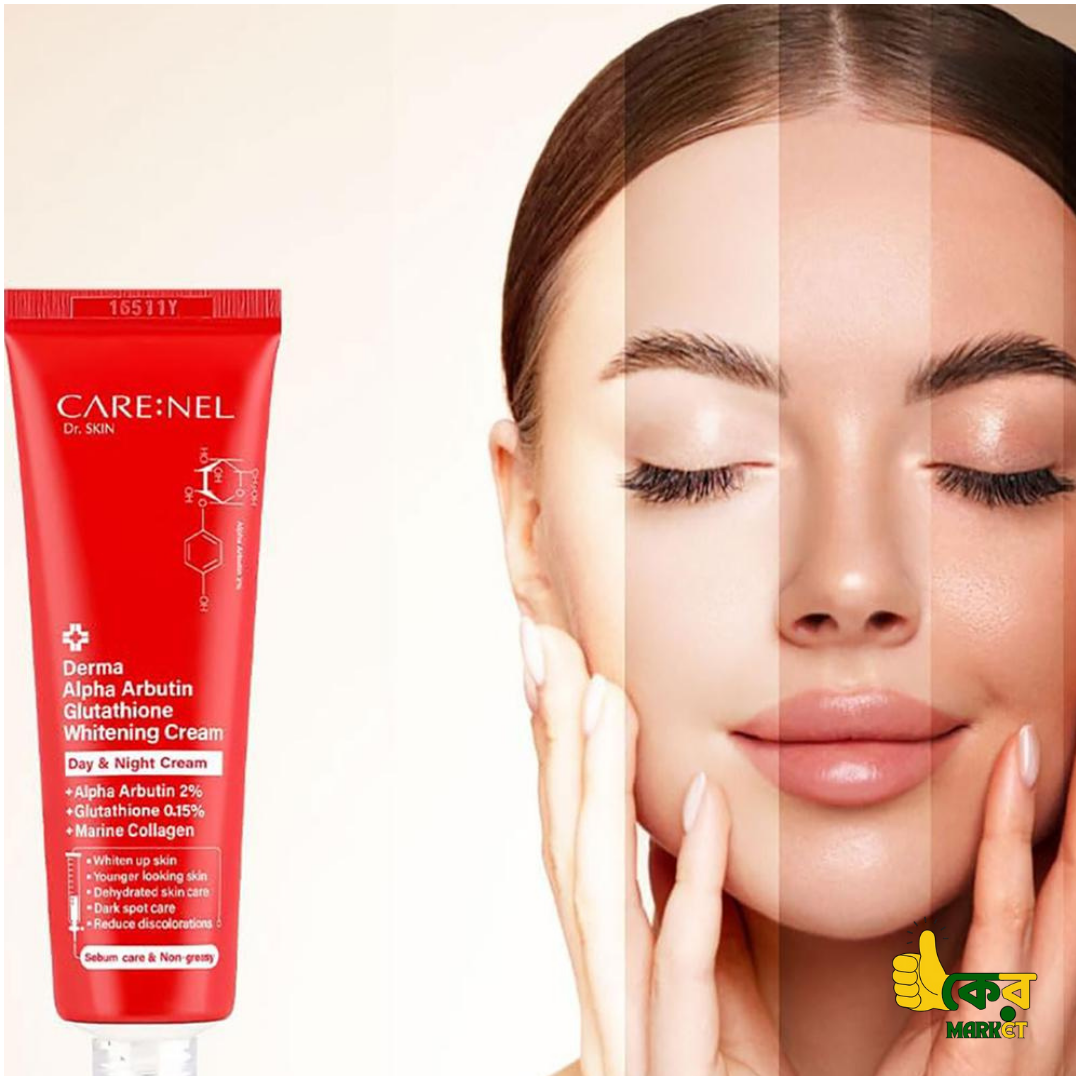 CARE:NEL- Derma Alpha Arbutin Glutathione Whitening Cream(45ML) - Image 4