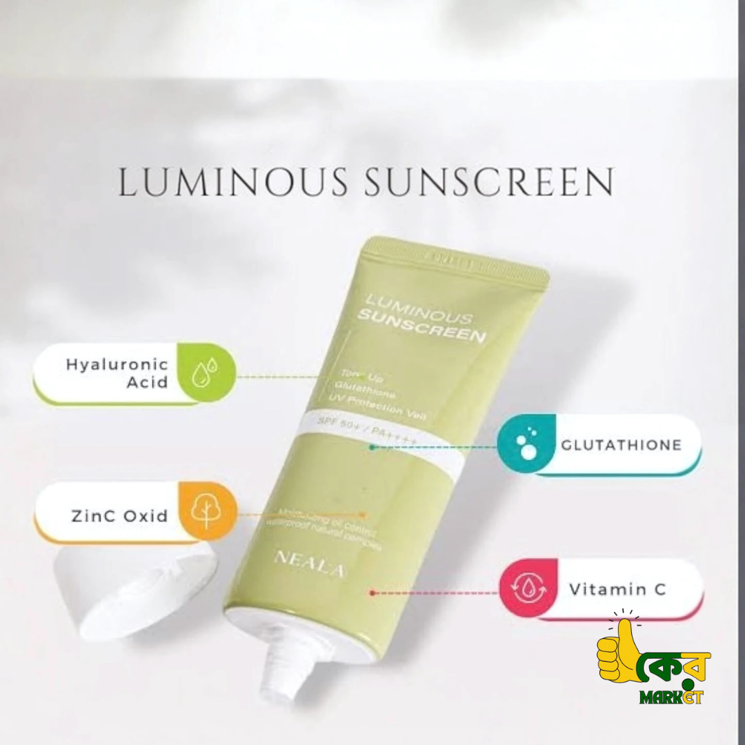 NEALA Luminous Sunscreen SPF50+ PA++++ - Image 2