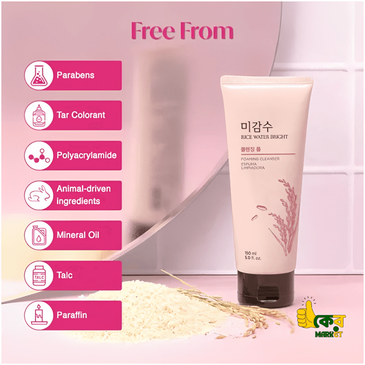 𝐑𝐢𝐜𝐞 𝐖𝐚𝐭𝐞𝐫 𝐁𝐫𝐢𝐠𝐡𝐭 𝐂𝐥𝐞𝐚𝐧𝐬𝐢𝐧𝐠 𝐅𝐨𝐚𝐦 𝐅𝐚𝐜𝐞 𝐖𝐚𝐬𝐡 5